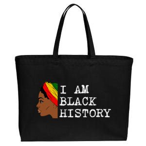 I Am Black History Cotton Canvas Jumbo Tote