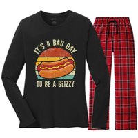 It’S A Bad Day To Be A Glizzy Women's Long Sleeve Flannel Pajama Set 