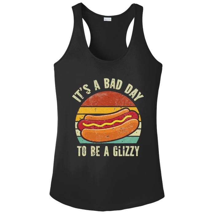 It’S A Bad Day To Be A Glizzy Ladies PosiCharge Competitor Racerback Tank