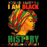 I Am Black History African American Black Pride Women Womens T-Shirt