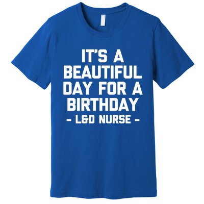 Its A Beautiful Day Birthday Funny Nursing L And D Nurse Cute Gift Premium T-Shirt