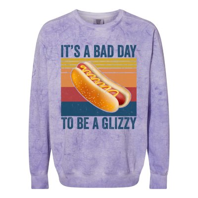 It’s A Bad Day To Be A Glizzy Vintage Colorblast Crewneck Sweatshirt