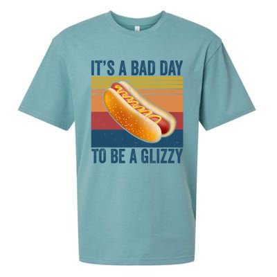 It’s A Bad Day To Be A Glizzy Vintage Sueded Cloud Jersey T-Shirt