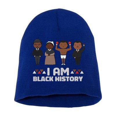 I Am Black History Future Melanin King Black Magic Gift Short Acrylic Beanie