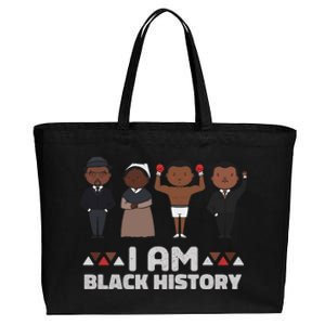 I Am Black History Future Melanin King Black Magic Gift Cotton Canvas Jumbo Tote