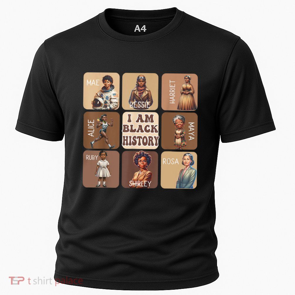 I Am Black History Month Black Women Leader Black Girl Power Performance Shirt