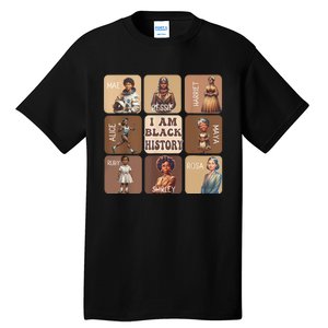 I Am Black History Month Black Women Leader Black Girl Power Tall T-Shirt