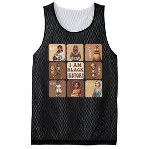 I Am Black History Month Black Women Leader Black Girl Power Mesh Reversible Basketball Jersey Tank