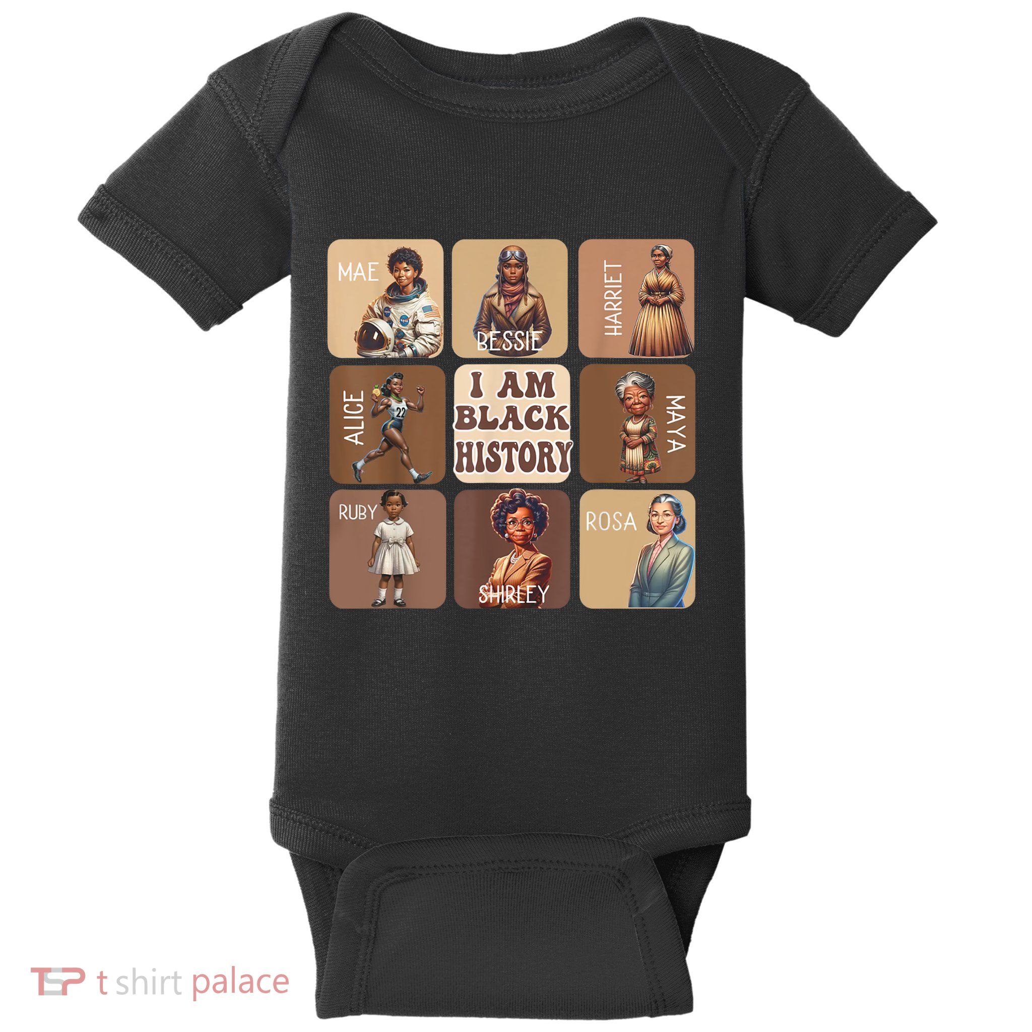 I Am Black History Month Black Women Leader Black Girl Power Baby Bodysuit