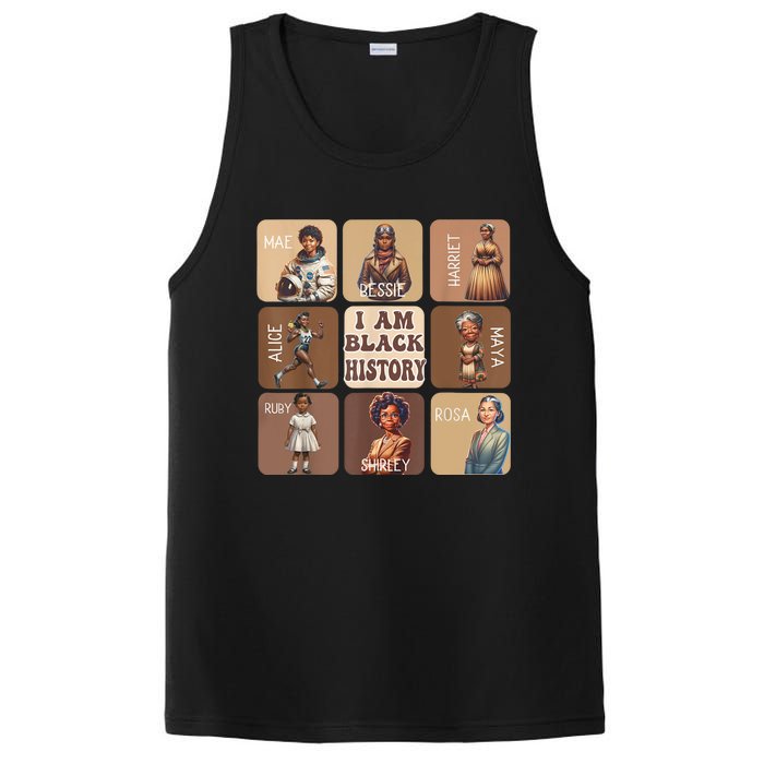 I Am Black History Month Black Women Leader Black Girl Power PosiCharge Competitor Tank