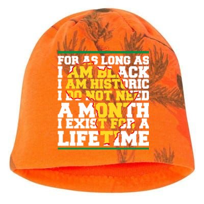 I Am Black History Lifetime Cool Black History Month Gift Kati - Camo Knit Beanie