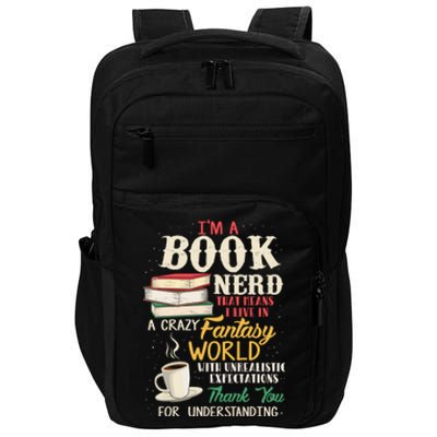 I'm a Book Nerd - Book Lover - Literature Impact Tech Backpack