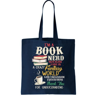 I'm a Book Nerd - Book Lover - Literature Tote Bag