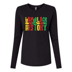 I Am Black History Juneteenth Retro Black History Month Gift Womens Cotton Relaxed Long Sleeve T-Shirt