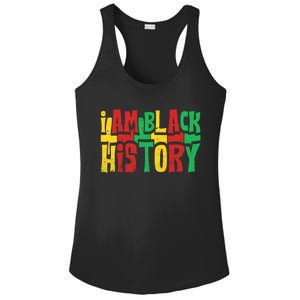 I Am Black History Juneteenth Retro Black History Month Gift Ladies PosiCharge Competitor Racerback Tank