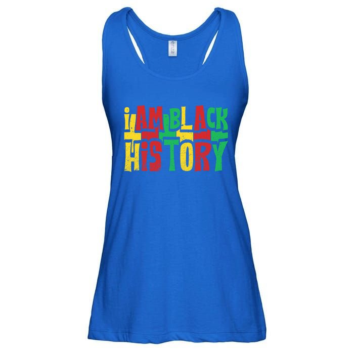 I Am Black History Juneteenth Retro Black History Month Gift Ladies Essential Flowy Tank