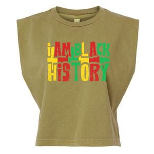 I Am Black History Juneteenth Retro Black History Month Gift Garment-Dyed Women's Muscle Tee