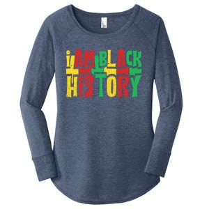 I Am Black History Juneteenth Retro Black History Month Gift Women's Perfect Tri Tunic Long Sleeve Shirt