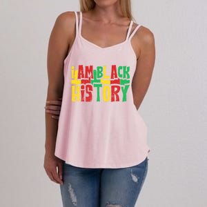 I Am Black History Juneteenth Retro Black History Month Gift Women's Strappy Tank