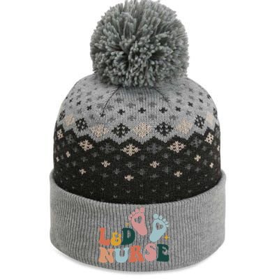 Its A Beautiful Day In The Laborhood Both Side Print Gift The Baniff Cuffed Pom Beanie