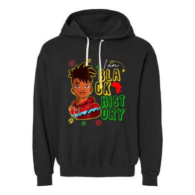 I Am Black History Month Black History Month African American Black Garment-Dyed Fleece Hoodie