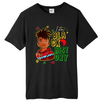 I Am Black History Month Black History Month African American Black Tall Fusion ChromaSoft Performance T-Shirt