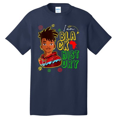 I Am Black History Month Black History Month African American Black Tall T-Shirt