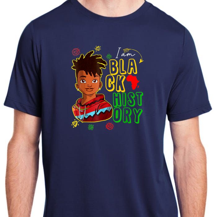 I Am Black History Month Black History Month African American Black Adult ChromaSoft Performance T-Shirt