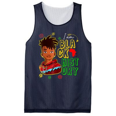 I Am Black History Month Black History Month African American Black Mesh Reversible Basketball Jersey Tank