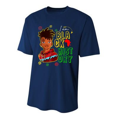 I Am Black History Month Black History Month African American Black Performance Sprint T-Shirt