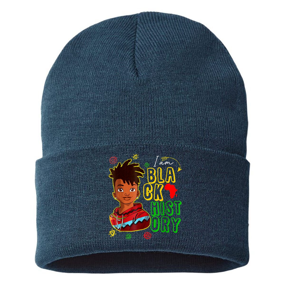 I Am Black History Month Black History Month African American Black Sustainable Knit Beanie