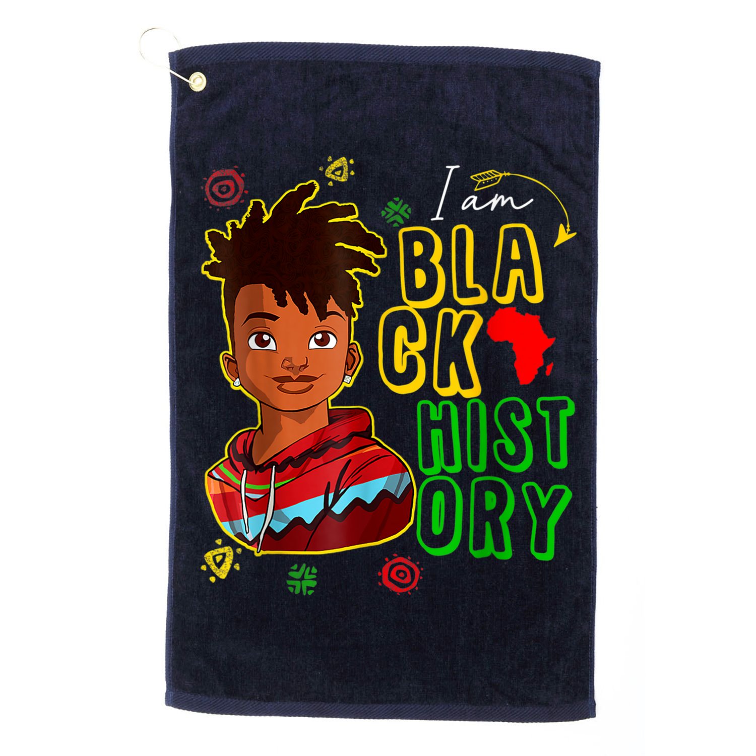 I Am Black History Month Black History Month African American Black Golf Towel
