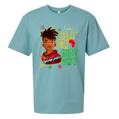 I Am Black History Month Black History Month African American Black Sueded Cloud Jersey T-Shirt