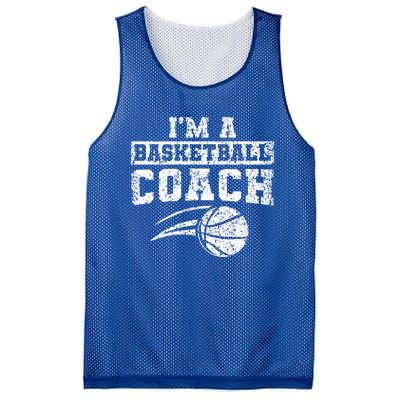 I'm A Basketball Coach Coaching Basketballer Trainer Great Gift Mesh Reversible Basketball Jersey Tank