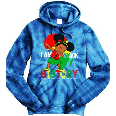 I Am Black History Juneteenth Black History Month Funny Gift Tie Dye Hoodie