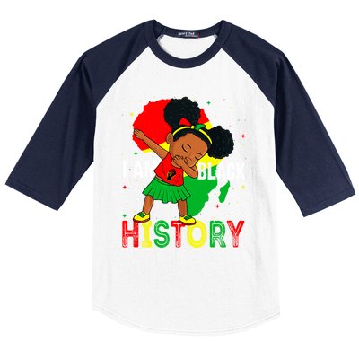 I Am Black History Juneteenth Black History Month Funny Gift Baseball Sleeve Shirt