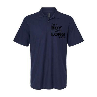 I'm A Boy With Long Hair Funny Cool Long Hair Softstyle Adult Sport Polo