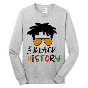 I Am Black History Month African American Sunglasses Gift Tall Long Sleeve T-Shirt