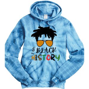 I Am Black History Month African American Sunglasses Gift Tie Dye Hoodie