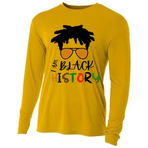 I Am Black History Month African American Sunglasses Gift Cooling Performance Long Sleeve Crew