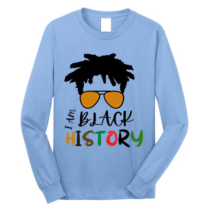 I Am Black History Month African American Sunglasses Gift Long Sleeve Shirt