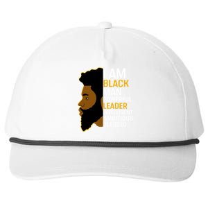 I Am Black Powerful Leader Black King African American Gift Snapback Five-Panel Rope Hat