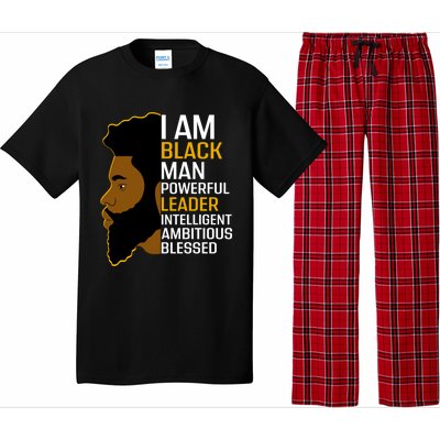 I Am Black Powerful Leader Black King African American Gift Pajama Set