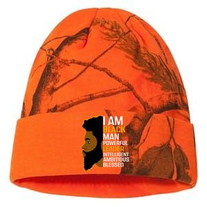 I Am Black Powerful Leader Black King African American Gift Kati Licensed 12" Camo Beanie