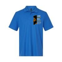 I Am Black Powerful Leader Black King African American Gift Softstyle Adult Sport Polo