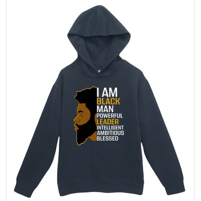 I Am Black Powerful Leader Black King African American Gift Urban Pullover Hoodie