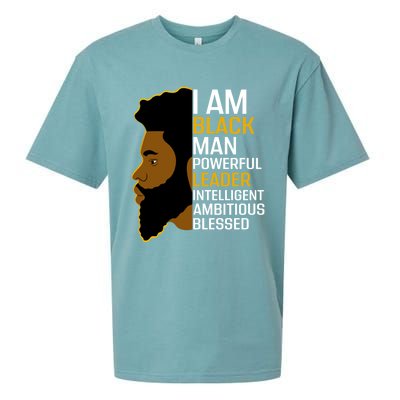 I Am Black Powerful Leader Black King African American Gift Sueded Cloud Jersey T-Shirt