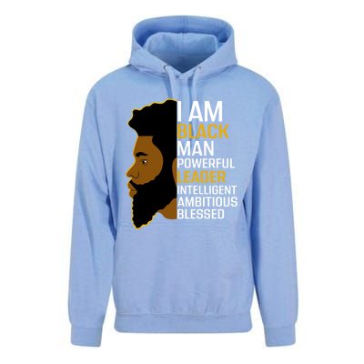 I Am Black Powerful Leader Black King African American Gift Unisex Surf Hoodie