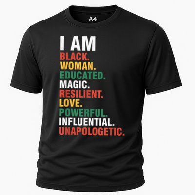 I Am Black womenman Black History Month Educated Black Girl Performance Shirt