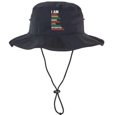 I Am Black womenman Black History Month Educated Black Girl Bucket Hat